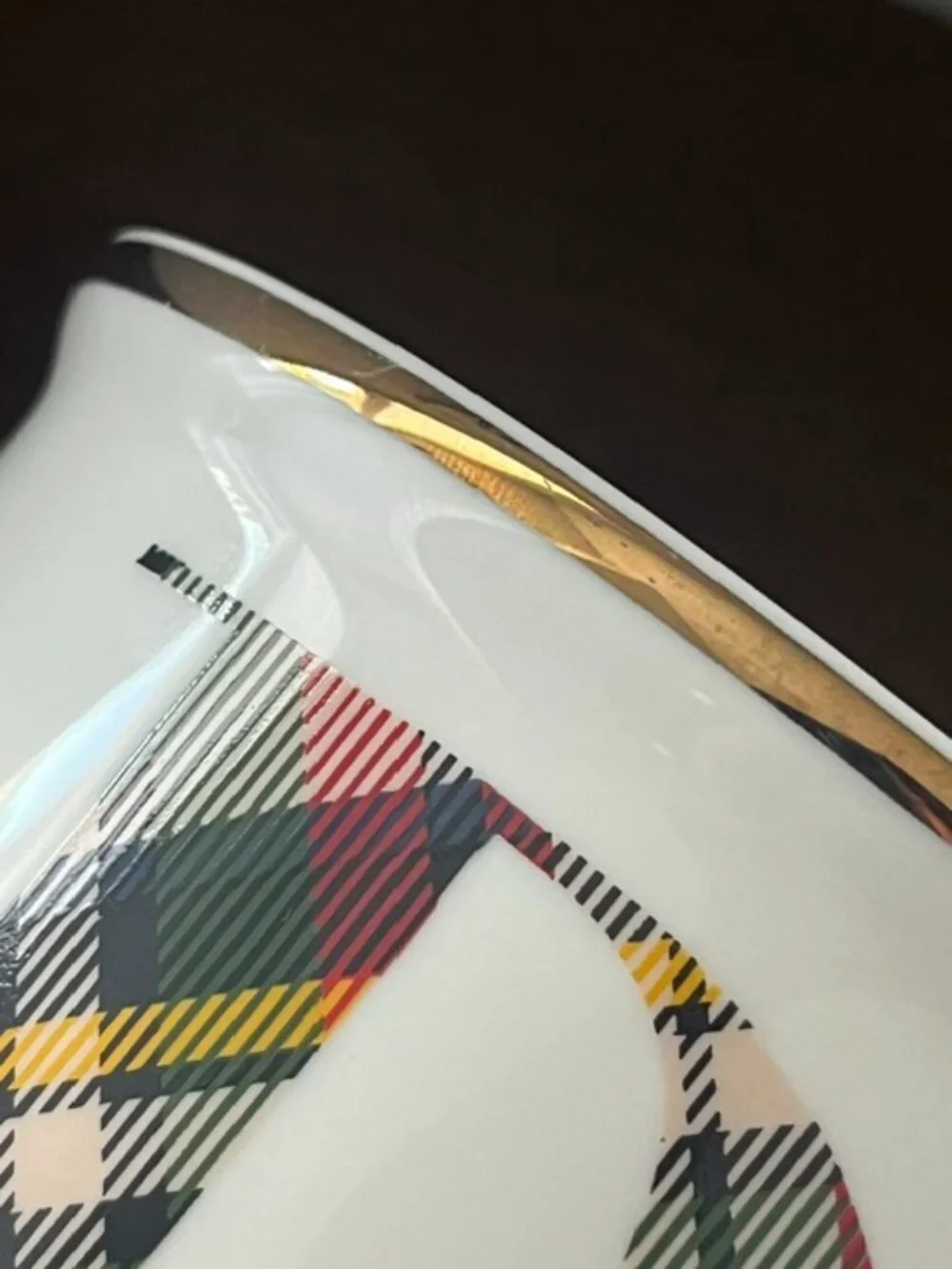 Pottery Barn Monogram Initial Mug 